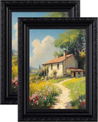 eletecpro 5x7 Vintage Picture Frame, Glass Cover, Horizontal or Vertical by eletecpro