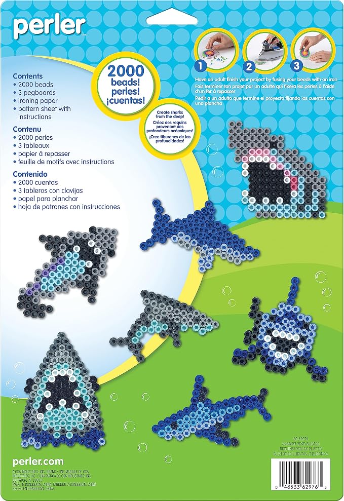 Perler Bead 'Shark' Fuse Bead Activity Kit - Image 3