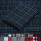 Pico Textiles 15 Yards Bolt Blue and Green Blackwatch Tartan Plaid Flannel by PicoTextiles