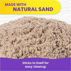 Kinetic Sand 2lb Brown, Moldable Play Sand Sensory Toys, Ages 3+ - Image 4