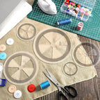 Geyee 5 Pcs Circle Ruler Quilting Template Set Circle Templates - Image 3