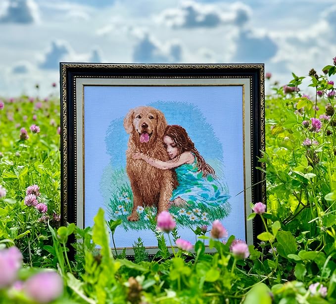 RIOLIS - True Friend 2158, Dogs Cross Stitch Kits 11¾" x 11¾", Counted Cross - Image 9