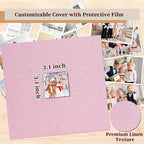 12x12 Inch Large 3 Ring DIY Scrapbook Photo Album, Linen Cover Scrapbook - Image 4