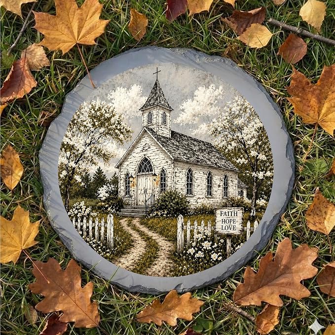 Magnolia Garden 10-Inch Country Church Stepping Stone - Image 6