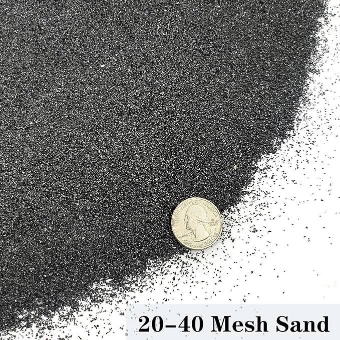 YISZM Aquarium Sand, 2lbs Black Fish Tank Sand, Aquarium Gravel Substrate - Image 2