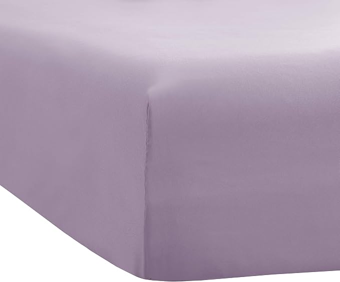 Sfoothome Queen Lavender Fitted Sheet Only, Wrinkle Free - Image 3