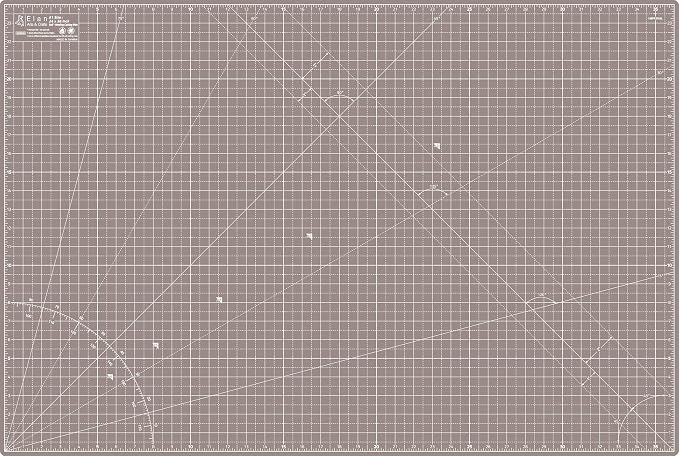 Elan Cutting Mat A1 Black & Taupe, Large Self Healing Cutting Mat 24 x 36 Inch - Image 2