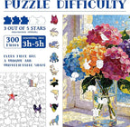300pcs Wooden Puzzles for Adults Unique Animal Shaped Pieces | Colorful Plant - Image 3
