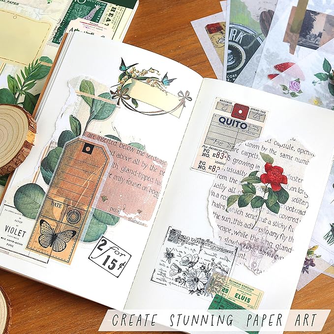 Fayware Washi Vintage Stickers for Scrapbooking - Image 2