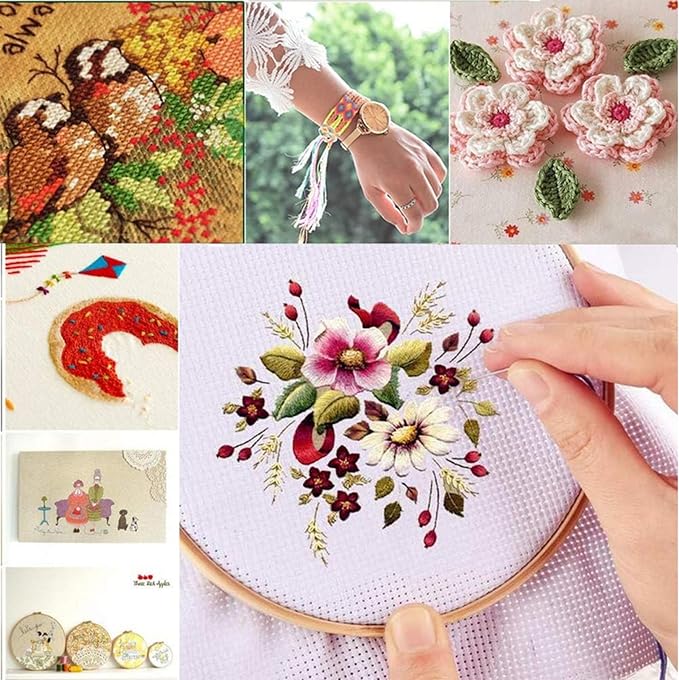 XMZCOLA Embroidery kit for Beginners Adults, 95 Colors Embroidery Thread and - Image 5