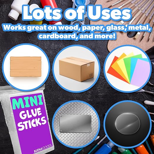 Clear Mini Hot Glue Sticks, 200 Pack | Fits Mini Hot Glue Guns, Quick Drying - Image 6