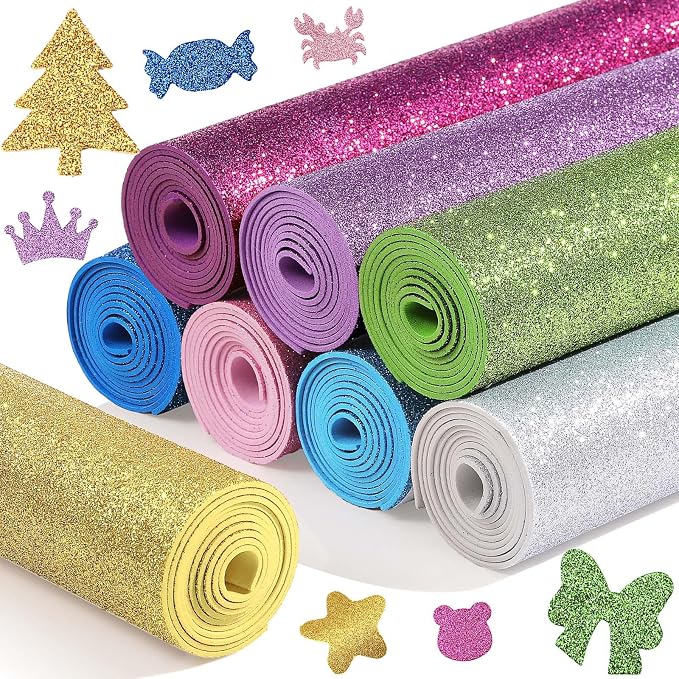 Fainne 8 Pcs Craft Foam Sheet Roll by Fainne