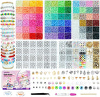 Gionlion Clay Beads Friendship Bracelet Making Kit, 72 Colors Preppy Clay A-Z by Gionlion