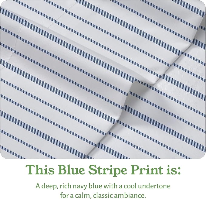 California Design Den Striped Twin Sheets Set - Image 4