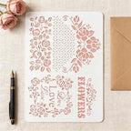 TIAMECH A4 Reusable Flowers Love Stencil - Image 5