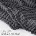 Utopia Bedding 100% Cotton Waffle Weave Blanket Queen Size - Image 3