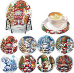 Axquilon Christmas Diamond Art Coasters Kit by Axquilon