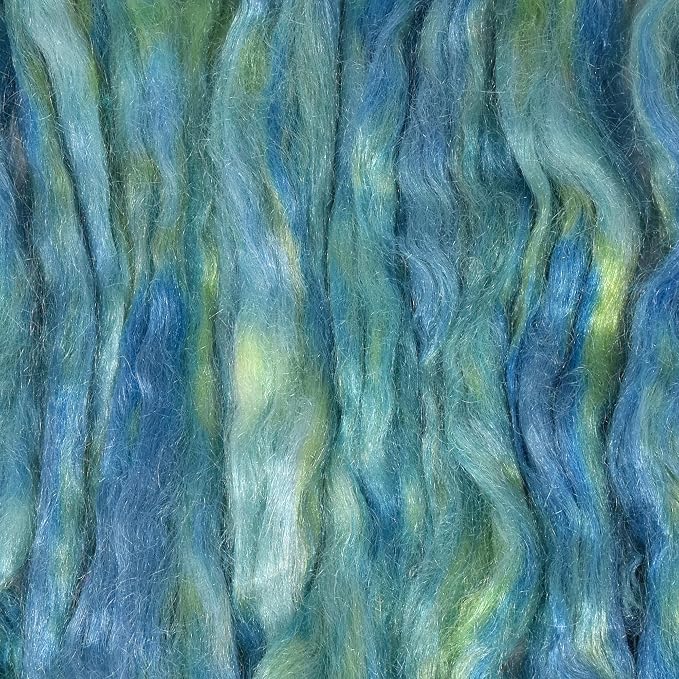Hand Dyed FIRESTAR Nylon Fiber for Spinning, Felting and Doll Making. Trilobal - Image 2