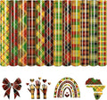 Tintnut African Plaid Heat Transfer Vinyl, 12 Sheets 12"x10" Iron on Vinyl | by Tintnut