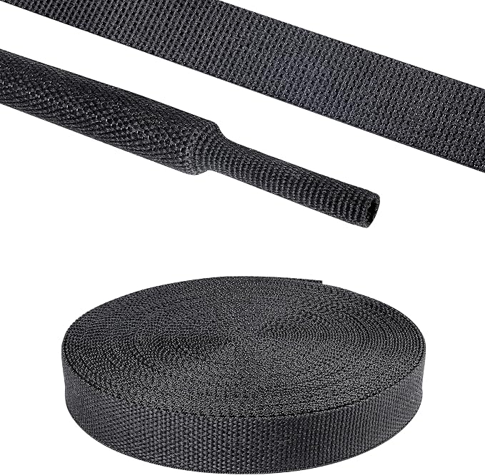 2 in 1 Heat Shrink Braided Sleeving Fabric Tubing-Ideal fit Irregular Shape by Sunnarepoon