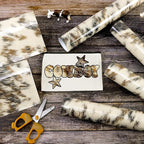 Tintnut Light Brown Cowhide Heat Transfer Vinyl, easy cut & weed, stretch - Image 3