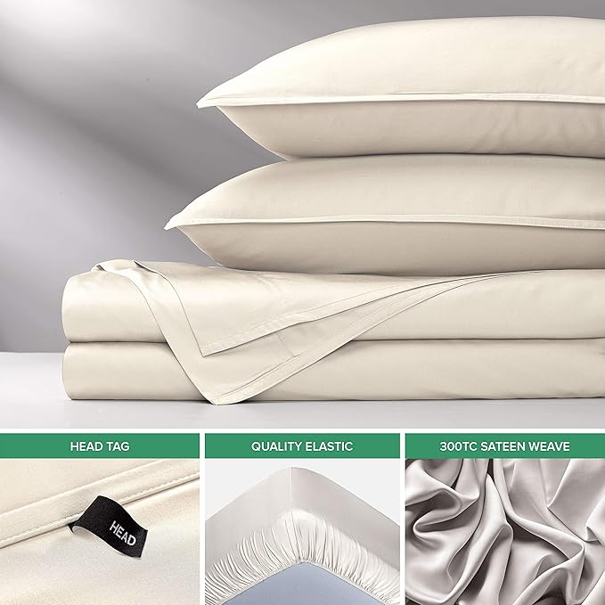 Pure Bamboo Twin Sheets, Genuine 100% Organic Viscose Derived from Bamboo Bed - Image 6