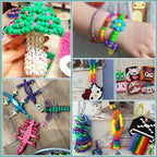 Pony Beads for Bracelets 3600 Pcs Plastic Beads for Friendship Bracelets - Image 6