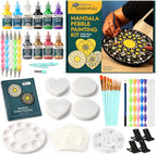 Pebblonia Mandala Rocks Pebble Painting Kit by Pebblonia