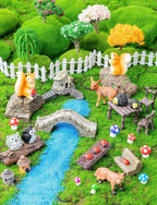 68PCS Mini Fairy Village Garden Accessories/Miniature Fairy House Garden - Image 3