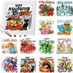 Trandraft 13 Pcs Fall Holiday Diamond Art Kits by Trandraft