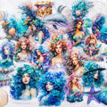 Yoksas Fantasy Sea Ocean Life Mermaid Stickers by YOKSAS