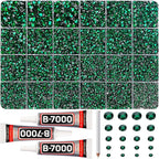 31000Pcs Emerald Green Rhinestones by Worthofbest