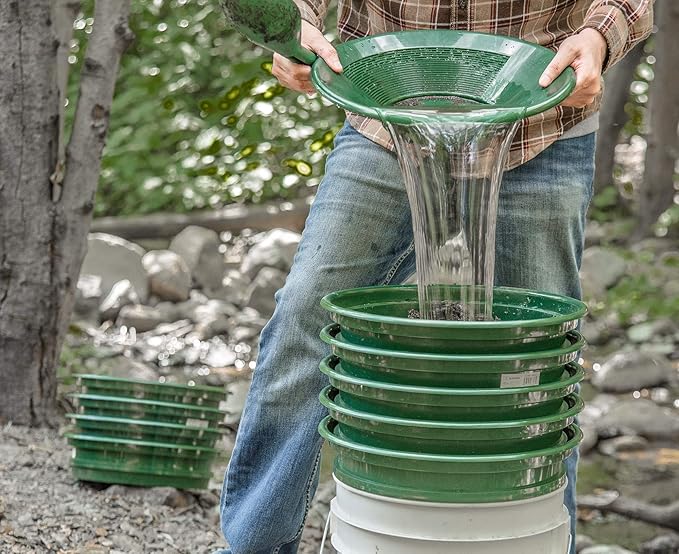 SE 9-Piece Patented 13.25-Inch Wide Stackable Sifting Pan Set - Image 6