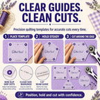 The Quilted Bear Diamond Quilting Templates – 8 Clear Non-Slip Acrylic Quilt - Image 8