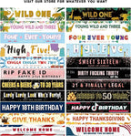 Tie Dye Birthday Banner, Large Happy Birthday Sign, Tie Dye Birthday Party - Image 7