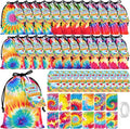 Hsei 73 Pcs Summer Tie Dye Party Favor Bags by Hsei