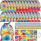 Hsei 73 Pcs Summer Tie Dye Party Favor Bags by Hsei