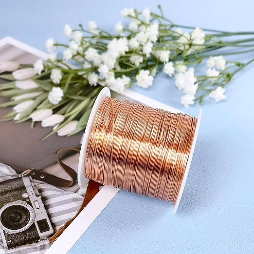 328 Feet Tarnish Resistant Copper Wires 24 Gauge/0.5mm Jewelry Craft Wires - Image 8