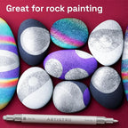 ARTISTRO 36 Silver Dual-Tip Acrylic Paint Markers – Paint Pens Set - Image 7