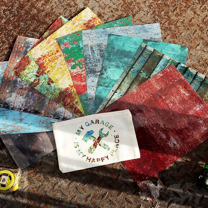 Tintnut Rusty Heat Transfer Vinyl, 10 Sheets 12×10in Iron on Vinyl | Scratched - Image 4
