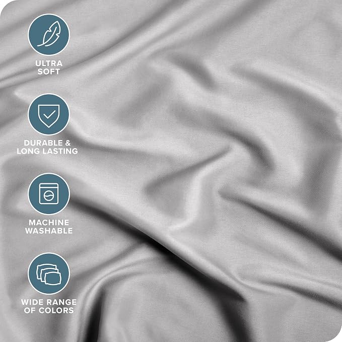 Bare Home 2-Pack Fitted Bottom Sheets Short Queen - Image 2