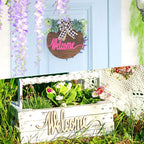 Welcome Hello Unfinished Wooden Letters Wood Cutout Signs - Image 5