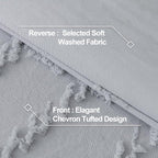 Andency Silver Grey Oversized Super King Plus Comforter Set 128x120, Extra - Image 5