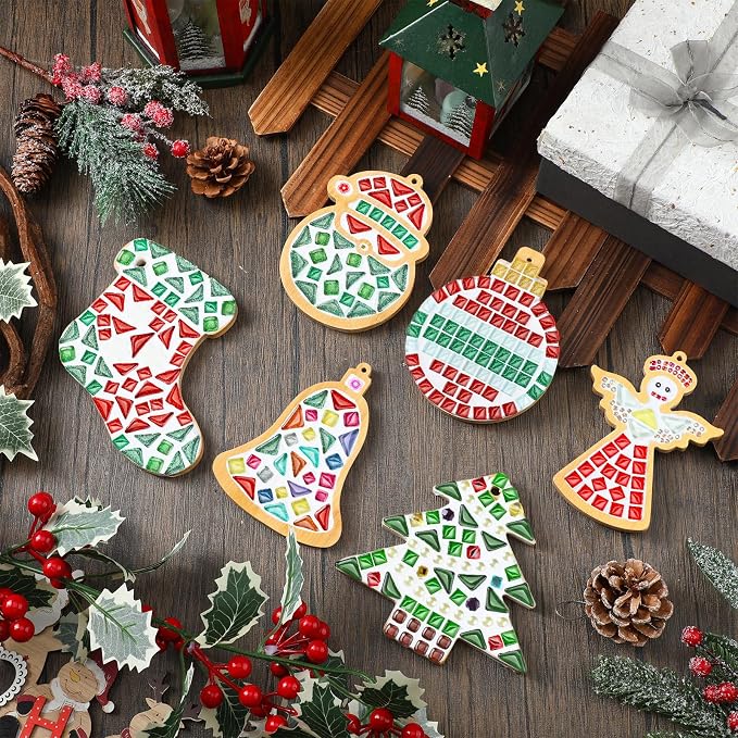 Qinyoung 6 Sets Christmas in July DIY Mosaic Tiles - Image 2