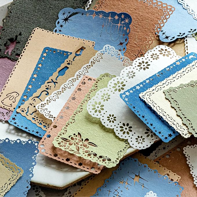 60Pcs Textured Scrapbook Paper Kit by K+Kattone
