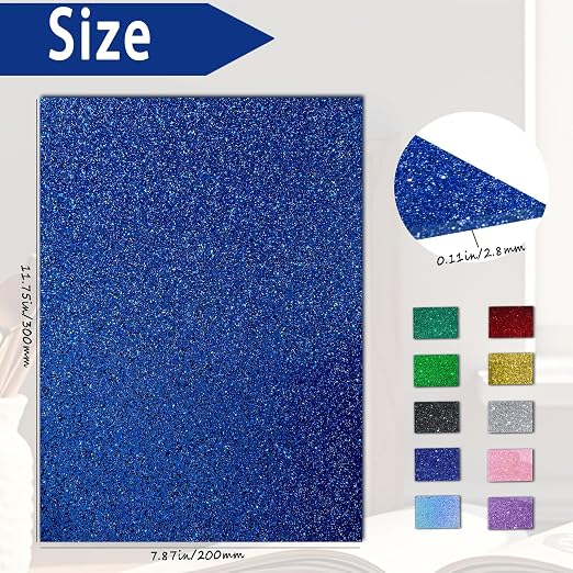 Glitter Acrylic Sheets, 2 Pack | 1/8 in Thick, 3mm Cast Sparkly Sheets - Image 2