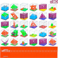 BONNYCO Brain Teaser Puzzles Cubes Kids Party Favors Pack 30. Pinata Goodie by BONNYCO