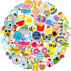 300Pcs Waterproof Vinyl Water Bottle Stickers by Yodeeni