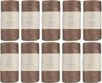 10 Skeins of Sensy Premium 2mm 251 Yards Polyester Rope 100% Polypropylene Cord by SSENSY