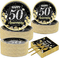 50 Guests 50th Anniversary Plates Napkins Party Supplies Employee Career by Qyeahkj